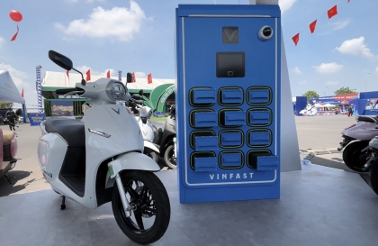 V-GREEN kêu gọi đầu tự nhượng quyền kinh doanh trạm đổi pin xe máy điện VinFast