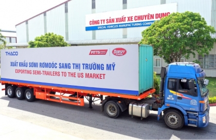 Thaco Auto năm thứ hai xuất khẩu sơ-mi rơ-moóc sang Mỹ