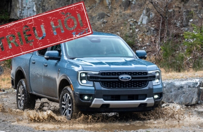 Ford Ranger tiếp tục phải triệu hồi do lỗi túi khí
