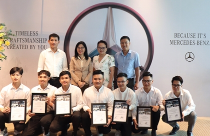 Mercedes-Benz Việt Nam kết hợp trường dạy nghề đẩy mạnh đào tạo kỹ thuật viên chất lượng cao