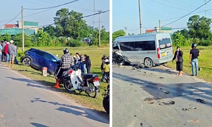 Clip TNGT: Tai nạn kinh hoàng khi Lexus RX vượt ẩu đấu đầu Ford Transit