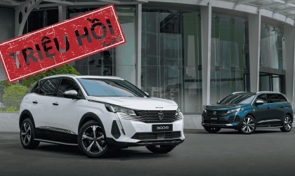 Triệu hồi Peugeot 3008 và 5008 do lỗi tựa đầu
