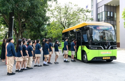 VinBus tham gia dịch vụ vận tải đưa đón học sinh