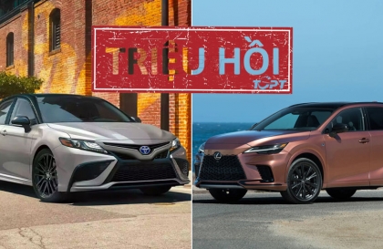 Triệu hồi hơn 1,1 triệu xe Toyota và Lexus do lỗi camera lùi