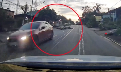 Clip TNGT: Vượt ở đỉnh dốc không quan sát, tài xế Mazda3 gây tai nạn nhưng không dừng lại