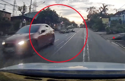 Clip TNGT: Vượt ở đỉnh dốc không quan sát, tài xế Mazda3 gây tai nạn nhưng không dừng lại