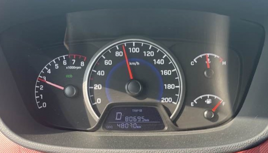 Hyundai Grand i10 vòng tua thế này có cao không?