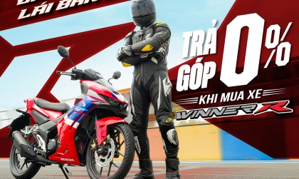 Thế giới 2 bánh: Honda ưu ái cho vay không lãi với khách hàng mua Winner