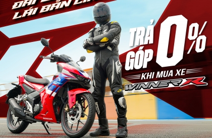Thế giới 2 bánh: Honda ưu ái cho vay không lãi với khách hàng mua Winner