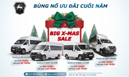 GAZ tung gói ưu đãi cuối năm lên tới 145 triệu đồng cho các doanh nghiệp đối tác 