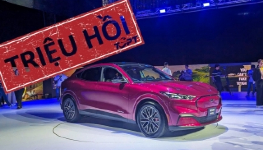 Triệu hồi Ford Mustang Mach-e tại Việt Nam vì lỗi đèn pha và Mô-đun điều khiển hệ thống truyền động