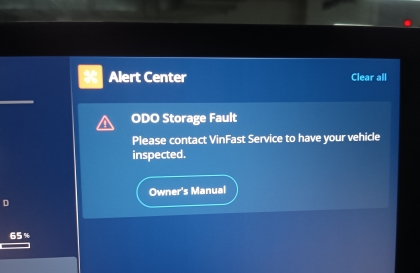 VinFast VF 3 báo lỗi ODO Storage là sao các bác?
