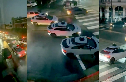 Mỹ: Taxi tự hành dừng lại giữa đường sau sự cố mất điện