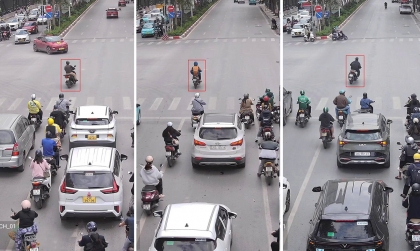 Danh sách 101 người vượt đèn đỏ bị camera AI phát hiện trong ngày 25/12 tại nội đô Hà Nội