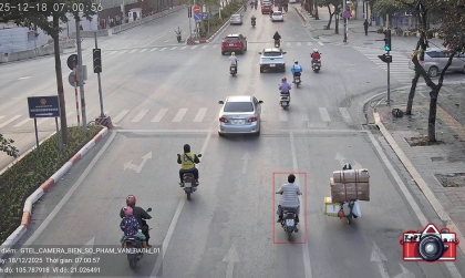 Danh sách 113 người vi phạm giao thông bị camera AI phát hiện trong ngày 18/12 tại nội đô Hà Nội và cao tốc Nội Bài - Lào Cai