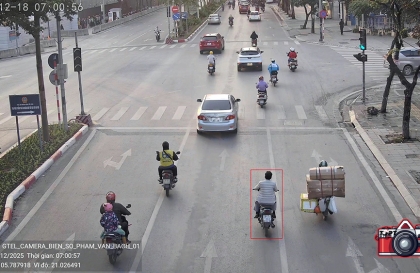 Danh sách 113 người vi phạm giao thông bị camera AI phát hiện trong ngày 18/12 tại nội đô Hà Nội và cao tốc Nội Bài - Lào Cai