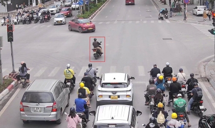 Danh sách 37 người vượt đèn đỏ bị camera AI phát hiện trong ngày 24/12 tại nội đô Hà Nội
