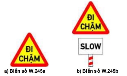 Nhóm biển báo nguy hiểm và cảnh báo: Biển số W.245 có ý nghĩa gì?