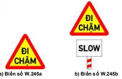 Nhóm biển báo nguy hiểm và cảnh báo: Biển số W.245 có ý nghĩa gì?