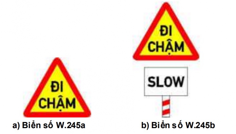 Nhóm biển báo nguy hiểm và cảnh báo: Biển số W.245 có ý nghĩa gì?