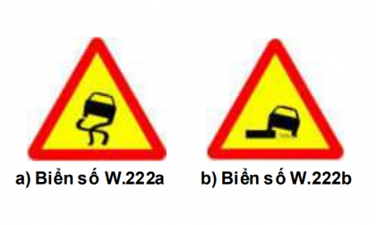 Nhóm biển báo nguy hiểm và cảnh báo: Biển số W.222 có ý nghĩa gì?