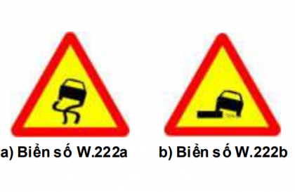 Nhóm biển báo nguy hiểm và cảnh báo: Biển số W.222 có ý nghĩa gì?