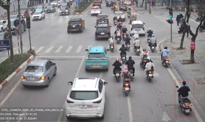 Danh sách các trường hợp vi phạm bị camera AI phát hiện trong ngày 27/1/2026 tại nội đô Hà Nội và cao tốc Nội Bài - Lào Cai