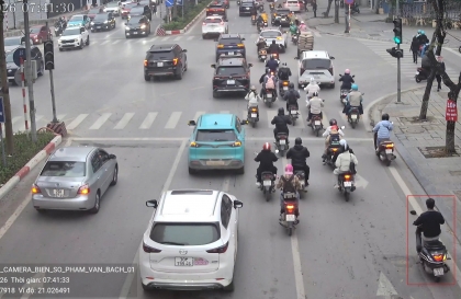 Danh sách các trường hợp vi phạm bị camera AI phát hiện trong ngày 27/1/2026 tại nội đô Hà Nội và cao tốc Nội Bài - Lào Cai
