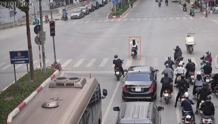  Danh sách 41 trường hợp vượt đèn đỏ bị camera AI phát hiện trong ngày 30/1/2026 tại nội đô Hà Nội