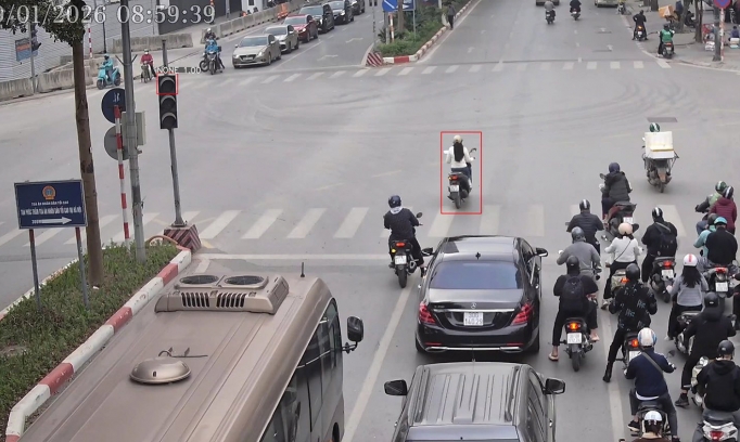 Danh sách 41 trường hợp vượt đèn đỏ bị camera AI phát hiện trong ngày 30/1/2026 tại nội đô Hà Nội