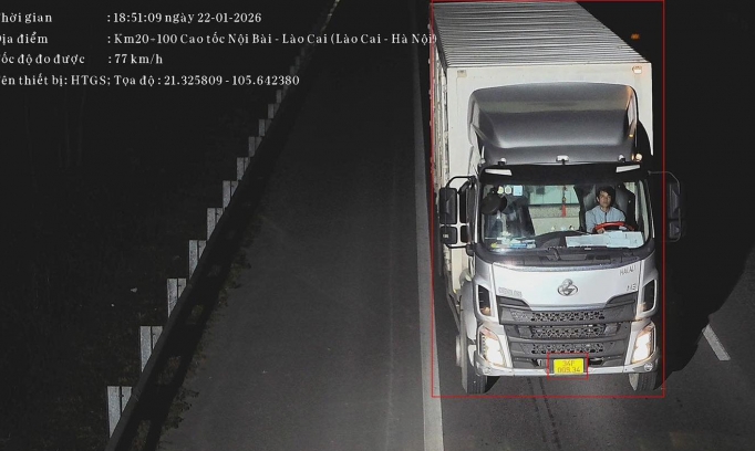 Danh sách các trường hợp vi phạm bị camera AI phát hiện trong ngày 23/1/2026 tại nội đô Hà Nội và cao tốc Nội Bài - Lào Cai