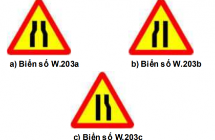 Nhóm biển báo nguy hiểm và cảnh báo: Biển số W.203 có ý nghĩa gì?