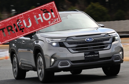 Triệu hồi Subaru Forester do lỗi ty chống cửa cốp sau