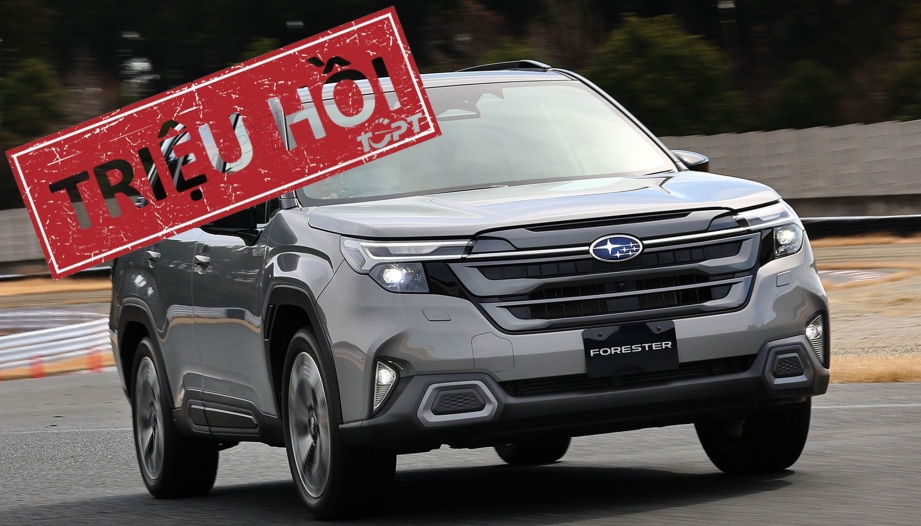 Triệu hồi Subaru Forester do lỗi ty chống cửa cốp sau