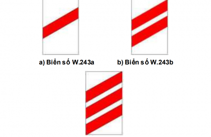 Nhóm biển báo nguy hiểm và cảnh báo: Biển số W.243 có ý nghĩa gì?