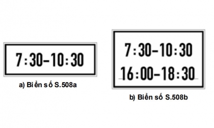 Nhóm biển phụ: Biển số S.508 có ý nghĩa gì?