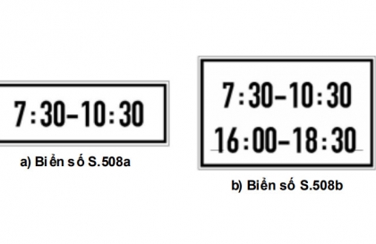 Nhóm biển phụ: Biển số S.508 có ý nghĩa gì?