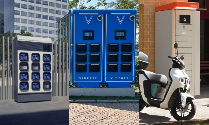 Thế giới 2 bánh: Khác biệt nào của trạm đổi pin xe máy điện Honda, VinFast và Yamaha