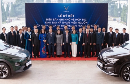 Đóng góp xã hội: 30 trường đại học, cao đẳng kết hợp cùng VinFast chuẩn hoá đào tạo nhân lực ngành ô tô điện