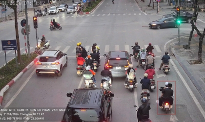 Danh sách các trường hợp vi phạm bị camera AI phát hiện trong ngày 21/1/2026 tại nội đô Hà Nội và cao tốc Nội Bài - Lào Cai
