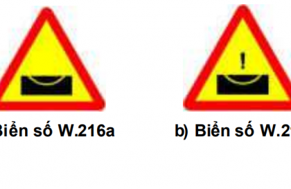 Nhóm biển báo nguy hiểm và cảnh báo: Biển số W.216 có ý nghĩa gì?