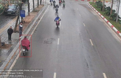 Danh sách các trường hợp vi phạm bị camera AI phát hiện trong ngày 22/1/2026 tại nội đô Hà Nội và cao tốc Nội Bài - Lào Cai