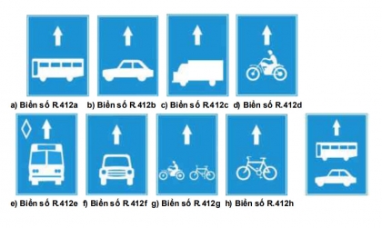 Nhóm biển hiệu lệnh: Biển số R. 412 có ý nghĩa gì?