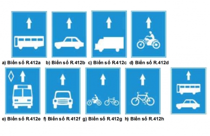 Nhóm biển hiệu lệnh: Biển số R. 412 có ý nghĩa gì?