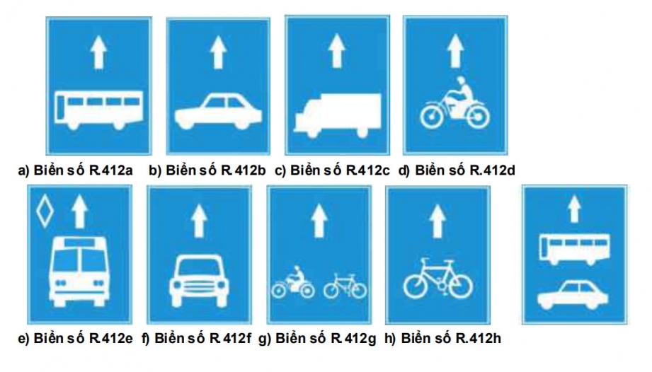 Nhóm biển hiệu lệnh: Biển số R. 412 có ý nghĩa gì?