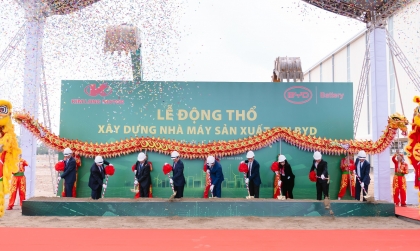 Nhà máy pin BYD chính thức được khởi công tại Huế