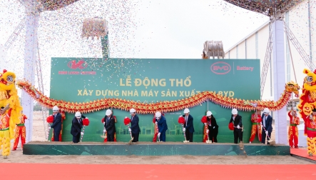 Nhà máy pin BYD chính thức được khởi công tại Huế