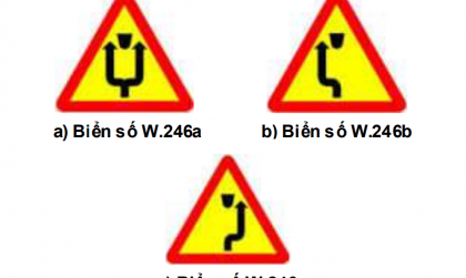 Nhóm biển báo nguy hiểm và cảnh báo: Biển số W.246 có ý nghĩa gì?