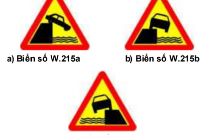 Nhóm biển báo nguy hiểm và cảnh báo: Biển số W.215 có ý nghĩa gì?