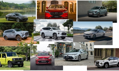 Thị trường ô tô Việt Nam: Top 10 mẫu xe bán ít nhất năm 2025